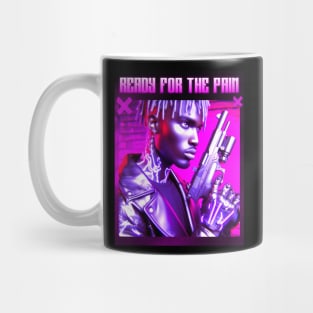 Ready For the Pain - Neon - Cyberpunk Guy Mug